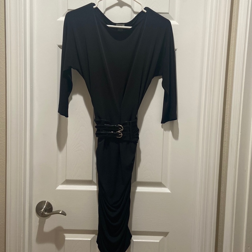 Vintage Cache, Belted ruched dress.